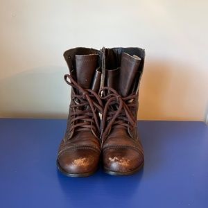Steve Madden Brown Combat Boots - Size 9.5